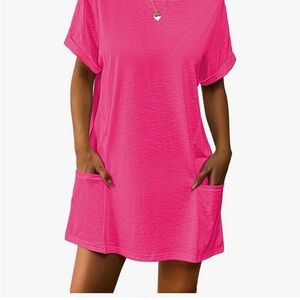 Hot Pink Women's Swim Cover-Up